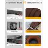 imageCHAOREN Full Grain Leather Belt for Men Work Belts for Men Heavy Duty Daily Wear for Jeans PantsBlack Stitched