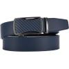 imageCHAOREN Mens Belt Leather Ratchet Belt  Customizable Fit Effortless Style 35mmCurved Carbon FiberBlue