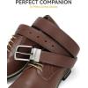 imageCHAOREN Reversible Mens Belt 1 Piece  Leather Belt Men for Dress Pants  Single Belt 2 ColorsBlackBrown