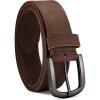 imageCHAOREN Leather Belts for Men Mens Belts CasualEveryday Full Grain Leather Belts for JeansBrown  Gun