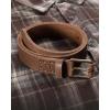 imageCHAOREN Boys Belt  1 18quot Kids Leather Belt Handmade Full Grain Leather  Ideal for Dress and Casual WearBrown