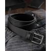 imageCHAOREN Mens Belts Leather  35mm Genuine Leather Belt for Jeans  Men Gift for Casual DressFull Grain Black