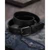 imageCHAOREN Mens Belts Leather  35mm Genuine Leather Belt for Jeans  Men Gift for Casual DressFull Grain Black Stitched