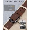 imageCHAOREN Mens Belts Leather  35mm Genuine Leather Belt for Jeans  Men Gift for Casual DressFull Grain Dark Brown