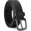 imageCHAOREN Boys Belt  1 18quot Kids Leather Belt Handmade Full Grain Leather  Ideal for Dress and Casual WearBasic  Black