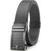 imageCHAOREN Grey Ratchet Belts for Men  Casual Web Nylon Mens Belt 1 38quot  Adjustable and Durable for Jeans