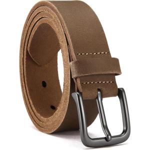 imageCHAOREN Boys Belt  1 18quot Kids Leather Belt Handmade Full Grain Leather  Ideal for Dress and Casual WearBasic  Brown