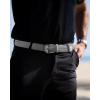 imageCHAOREN Mens Stretch Belt  1 38quot Elastic Braided Golf Belt for Men  Stretchy Web Fit Summer Casual JeansLight Grey