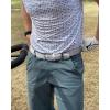 imageCHAOREN Mens Stretch Belt  1 38quot Elastic Braided Golf Belt for Men  Stretchy Web Fit Summer Casual JeansWhite