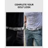 imageCHAOREN Stretch Belt Men 2 Pack  1 38quot Braided Golf Belts For Men  Casual Elastic For Pants and Jeans2packlight GreyWhite