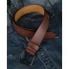 imageCHAOREN Mens Belts Leather  35mm Genuine Leather Belt for Jeans  Men Gift for Casual DressCognac