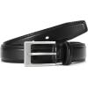 imageCHAOREN Mens Belts Leather Gift for Men  Ideal Match for Mens Dress ShoesBasic Black