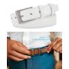 imageCHAOREN Mens Belts Leather Gift for Men  Ideal Match for Mens Dress ShoesClassic White