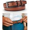imageCHAOREN Mens Belts Leather Gift for Men  Ideal Match for Mens Dress ShoesDark Brown