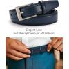 imageCHAOREN Mens Belts Leather Gift for Men  Ideal Match for Mens Dress ShoesNavy
