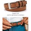 imageCHAOREN Mens Belts Leather Gift for Men  Ideal Match for Mens Dress ShoesTan