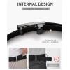imageCHAOREN Nylon Ratchet Belts for Men  Adjustable Web Belt  Automatic Slide Buckle for Casual Golf WorkBlack 32mm