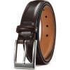 imageCHAOREN Mens Belts Leather Gift for Men  Ideal Match for Mens Dress ShoesMahogany