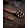 imageCHAOREN 15 Mens Belts Leather  Italian Full Grain Leather Belts  Ideal for Casul Jeans amp Work WearCognac