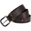 imageCHAOREN Full Grain Leather Belt for Men Work Belts for Men Heavy Duty Daily Wear for Jeans PantsModern Dark Brown