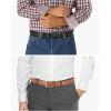 imageCHAOREN Leather Dress Belt Men 2 Pack  1 38 Mens Belts for Work Business Casual JeansBlackTan 32mm