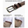 imageCHAOREN Leather Dress Belt Men 2 Pack  1 38 Mens Belts for Work Business Casual JeansBlackTan 32mm