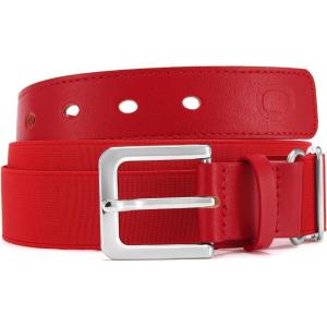imageCHAOREN Youth Baseball Belt  125 Boys Belt Elastic Softball Belts for Boys and Girls  Easy for SportRed