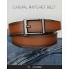 imageCHAOREN Click Belts for Men  Mens Ratchet Belt 1 38 for Dress Pants  Perfect Companion to Mens OxfordsUmber