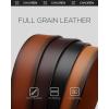 imageCHAOREN Full Grain Leather Belt for Men Work Belts for Men Heavy Duty Daily Wear for Jeans PantsModern Brown