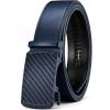 imageCHAOREN Ratchet Belt Replacement Strap 1 38 Leather Belt Strap for 40MM Slide Click BuckleNavy