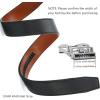 imageCHAOREN Ratchet Belt Replacement Strap 1 38 Leather Belt Strap for 40MM Slide Click BuckleNavy