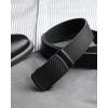 imageCHAOREN Ratchet Belt Replacement Strap 1 38 Leather Belt Strap for 40MM Slide Click BuckleTop Grain Leather Black