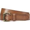 imageCHAOREN Work Belts for Men Heavy Duty  15 Full Grain Leather Belt Casual  Fully Adjustable Double ProngClassic Light Brown