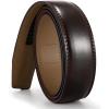 imageCHAOREN Ratchet Belt Replacement Strap 1 38 Leather Belt Strap for 40MM Slide Click BuckleMahogany