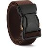 imageCHAOREN Tactical Belt Men  15 Stretch Belt for Work  Quick Release for Military Casual Jeans EDC HikingBrown