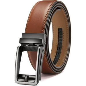 imageCHAOREN Click Belts for Men  Mens Ratchet Belt 1 38 for Dress Pants  Perfect Companion to Mens OxfordsBrown