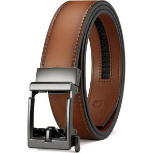 imageCHAOREN Click Belts for Men  Mens Ratchet Belt 1 38 for Dress Pants  Perfect Companion to Mens OxfordsUmber