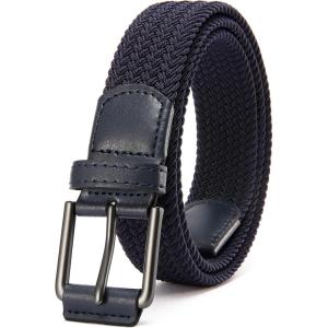 imageCHAOREN Elastic Boys Belt  125 Boys Braided Belt for Kids  Youth Stretchy Design for Golf And BaseballBlue