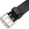 imageCHAOREN Work Belts for Men Heavy Duty  15 Full Grain Leather Belt Casual  Fully Adjustable Double ProngCasual Blacksilver