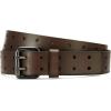 imageCHAOREN Work Belts for Men Heavy Duty  15 Full Grain Leather Belt Casual  Fully Adjustable Double ProngCasual Brown