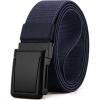 imageCHAOREN Tactical Belt Men  15 Stretch Work Belt with Quick Release Zinc Alloy Buckle for Military Casual Jeans HikingFrosted Matte  Navy