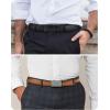 imageCHAOREN Leather Ratchet Belt Men 2 Pack  Customizable Fit Effortless Style 35mmBasic BlackWeaven Tan
