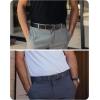 imageCHAOREN Leather Ratchet Belt Men 2 Pack  Customizable Fit Effortless Style 35mmCurved BlackCurved Navy