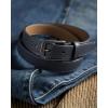 imageCHAOREN Mens Belts Leather  35mm Genuine Leather Belt for Jeans  Men Gift for Casual DressNavy Stitched