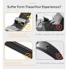imageCHAOREN Ratchet Belts for Men  15 Mens Belt Genuine Leather for Causual Jeans  Customizable StyleVersatile FitGenuine Leather Black