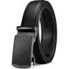 imageCHAOREN 32mm Ratchet Belt Buckle Only for 1 18 Slide Belt Strap  Automatic Click Buckle AdjustableCarbon Fiber