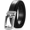 imageCHAOREN 32mm Ratchet Belt Buckle Only for 1 18 Slide Belt Strap  Automatic Click Buckle AdjustableSilver