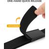 imageCHAOREN Mens Belt  15 Nylon Webbing Belt with Quick Release Buckle  Adjustable Fit for Casual Work amp Military  One SizeBlack
