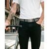 imageCHAOREN Mens Belt  15 Nylon Webbing Belt with Quick Release Buckle  Adjustable Fit for Casual Work amp Military  One SizeGrey