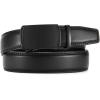 imageCHAOREN Mens Dress Belt  Mens Ratchet Belt Leather for Dress Pant  Micro Adjustable Belts Fit EverywhereAnodized  Black